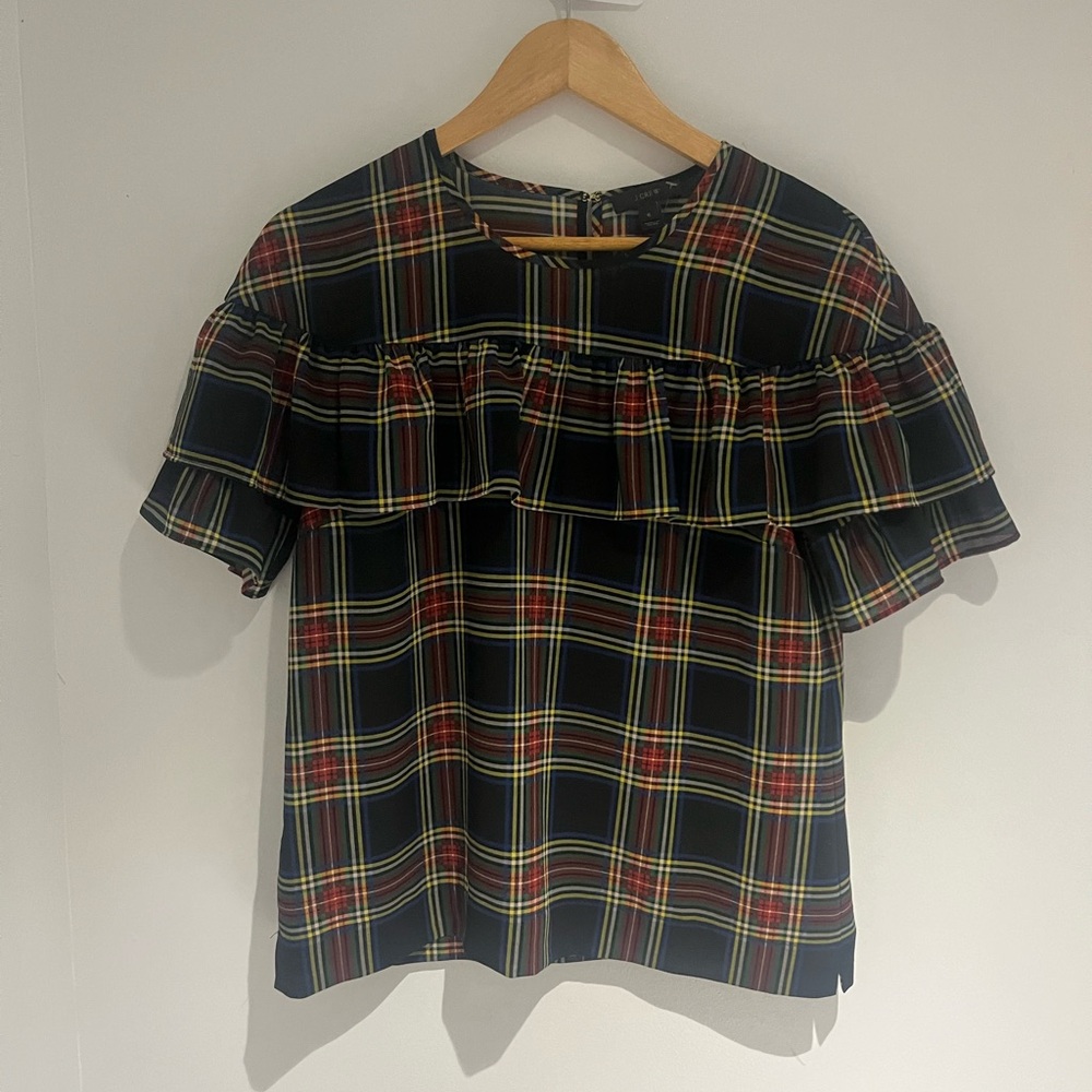 Jcrew Plaid Top